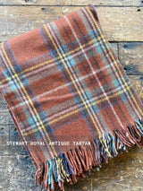 Recycled Wool Plaid Blanket Sustainable Home Decor at Woven Kin Home