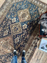 Antique Persian Hand-knotted Area Rug Sustainable Home Decor at Woven Kin Home