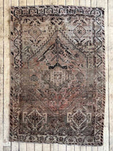 antique Persian accent rug sustainable home decor at Woven Kin Home