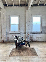 antique Persian accent rug sustainable home decor at Woven Kin Home