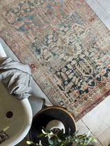 antique vintage area rug sustainable home decor at Woven Kin Home