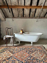 antique Persian area rug at Woven Kin Home sustainable home decor