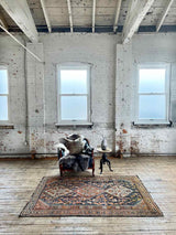 antique Persian area rug at Woven Kin Home sustainable home decor