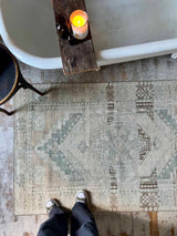 Vintage rug sustainable home decor at Woven Kin Home