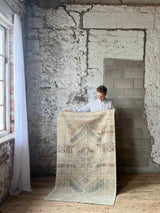 Vintage rug sustainable home decor at Woven Kin Home