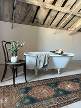 antique vintage runner rug sustainable home decor at Woven Kin Home