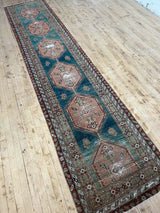 antique vintage runner rug sustainable home decor at Woven Kin Home