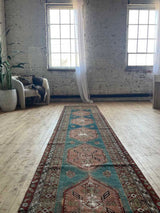 antique vintage runner rug sustainable home decor at Woven Kin Home