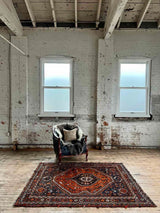 Vintage Persian Area Rug Sustainable Luxury Home Decor