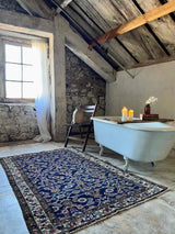 Vintage Persian Area Rug Sustainable Luxury Home Decor