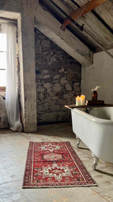 Vintage Persian Area Rug Sustainable Luxury Home Decor