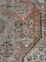 Antique Persian area rug sustainable home decor at Woven Kin Home