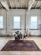 antique Persian rug at Woven Kin Home sustainable home decor