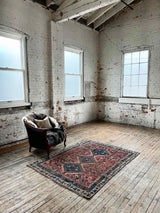 Vintage Persian Area Rug Sustainable Luxury Home Decor