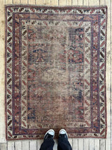 Antique Persian Area Rug Sustainable Luxury Home Decor