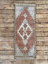 Vintage Turkish mini rug at Woven Kin Home