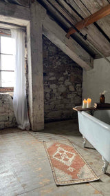 Vintage Turkish mini rug at Woven Kin Home