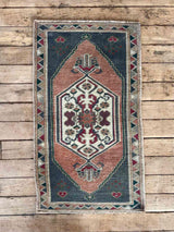 Vintage Turkish mini rug at Woven Kin Home