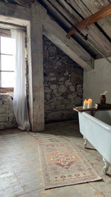 Vintage Turkish mini rug at Woven Kin Home