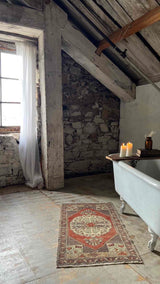 Vintage Turkish mini rug at Woven Kin Home