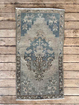 Vintage Turkish mini rug at Woven Kin Home