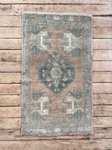 Vintage Turkish mini rug at Woven Kin Home