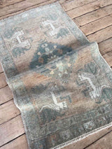 Vintage Turkish mini rug at Woven Kin Home