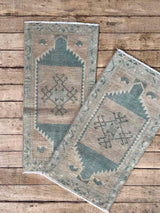 Vintage Turkish mini rug at Woven Kin Home