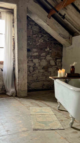 Vintage Turkish mini rug at Woven Kin Home