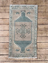 Vintage Turkish mini rug at Woven Kin Home