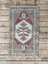 Vintage Turkish mini rug at Woven Kin Home