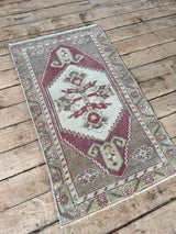 Vintage Turkish mini rug at Woven Kin Home