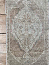 Vintage Turkish mini rug at Woven Kin Home