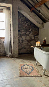 Vintage Turkish mini rug at Woven Kin Home