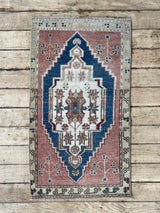 Vintage Turkish mini rug at Woven Kin Home