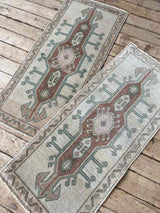 Vintage Turkish mini rug at Woven Kin Home
