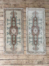 Vintage Turkish mini rug at Woven Kin Home