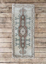 Vintage Turkish mini rug at Woven Kin Home