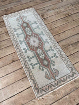 Vintage Turkish mini rug at Woven Kin Home
