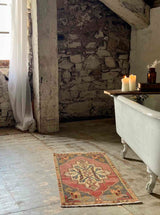 Vintage Turkish mini rug at Woven Kin Home