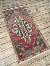 Vintage Turkish mini rug at Woven Kin Home