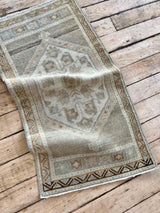 Vintage Turkish Accent Rug Woven Kin Home