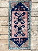 Vintage Turkish Accent Rug Woven Kin Home