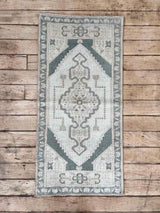 Vintage Turkish Accent Rug Woven Kin Home