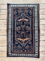 Vintage Turkish Accent Rug Woven Kin Home