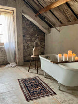 Vintage Turkish Accent Rug Woven Kin Home