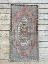Vintage Turkish Accent Rug Woven Kin Home