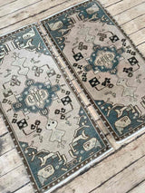 Vintage Turkish Accent Rug Woven Kin Home