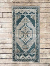 Vintage Turkish Accent Rug Woven Kin Home