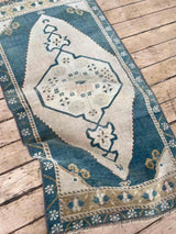 Vintage Turkish Accent Rug Woven Kin Home